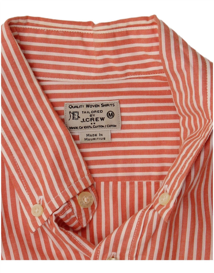 Мужская рубашка J. Crew в тонкую полоску среднего розового цвета, хлопок
