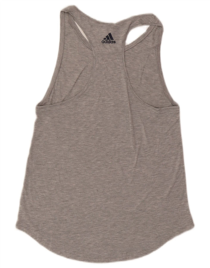 Женский жилет с рисунком Adidas Top UK 10, маленький серый