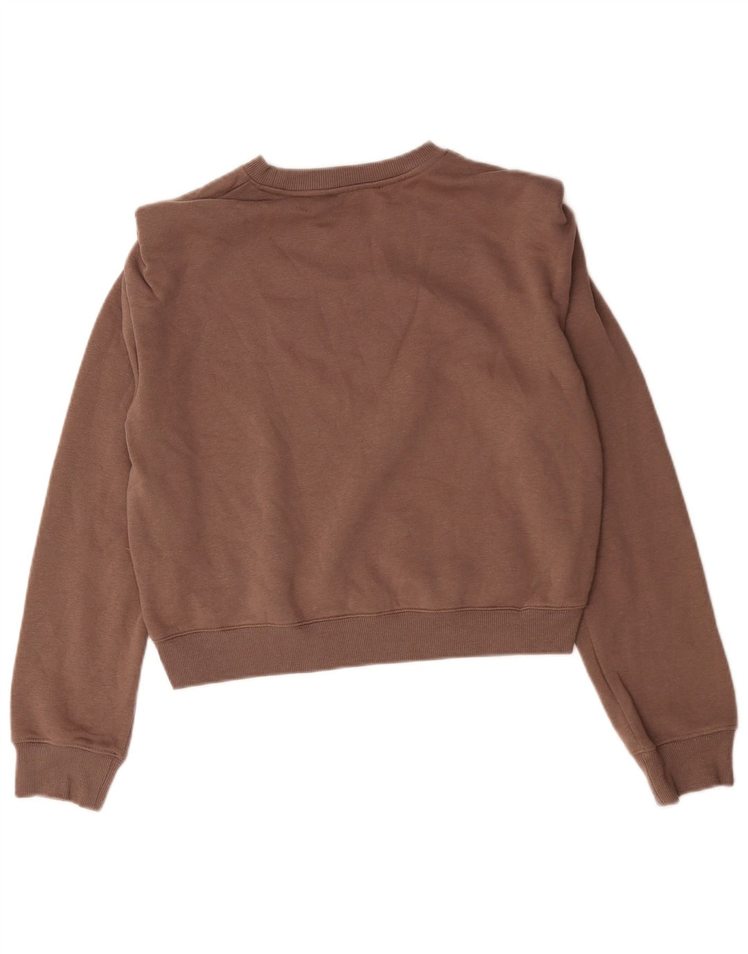 Женский джемпер оверсайз Zara UK 10, маленький коричневый хлопок