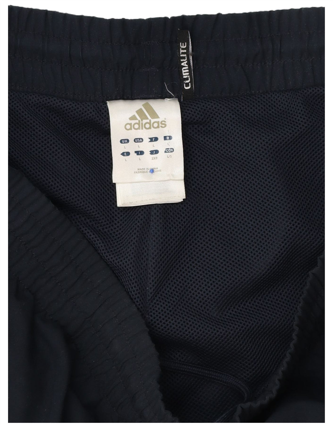 Мужские спортивные брюки Adidas Climalite, большие темно-синие брюки из полиэстера
