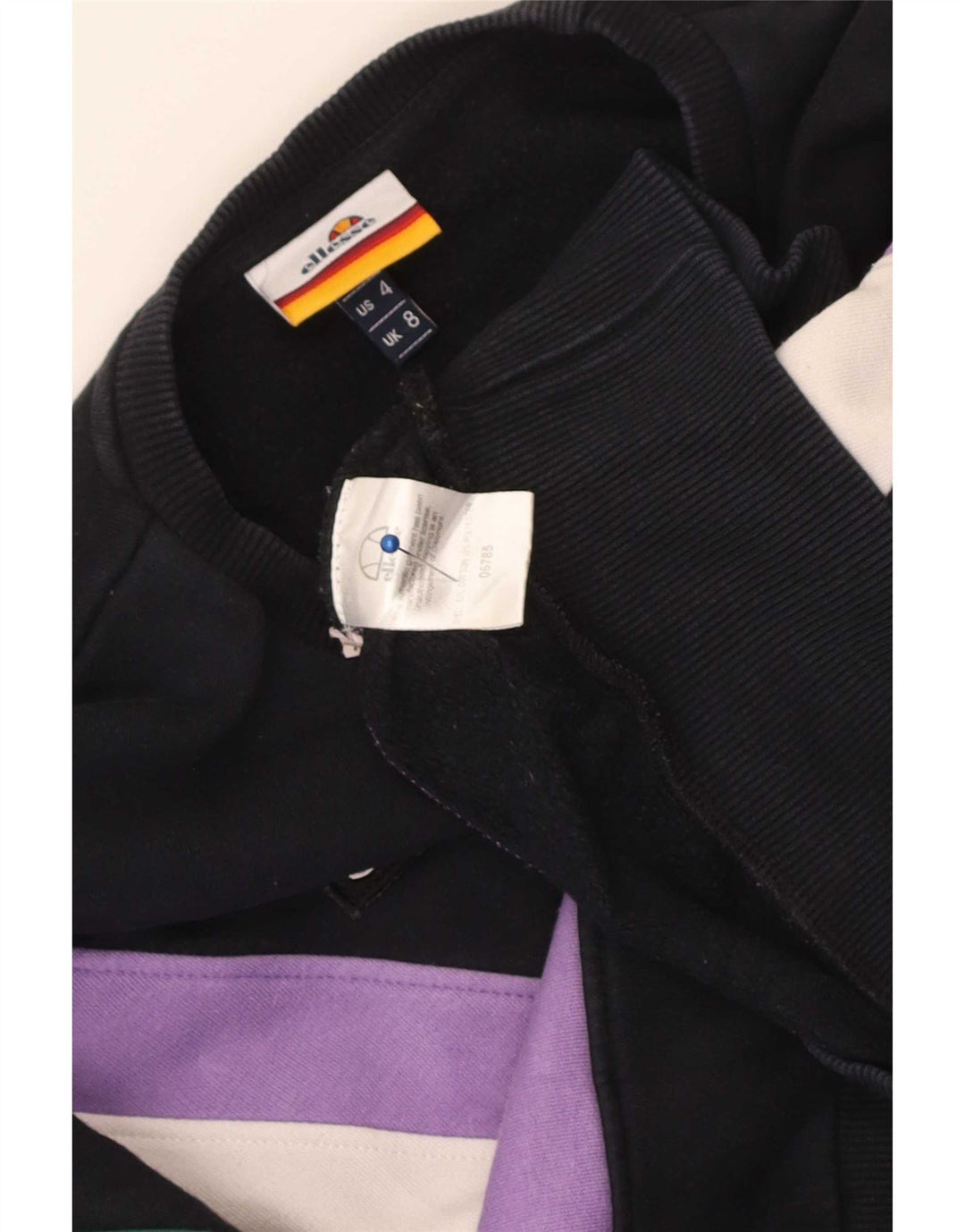 Женский укороченный свитшот Ellesse, Великобритания, 8 маленьких разноцветных цветных блоков