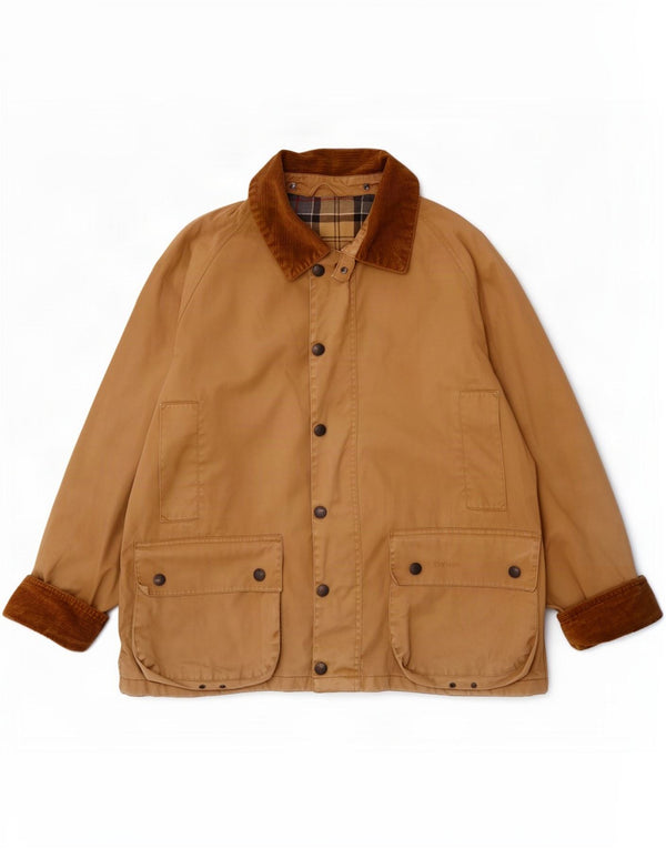Мужская куртка Barbour Bedale из вощеного хлопка, Великобритания 38, средний бежевый цветной блок