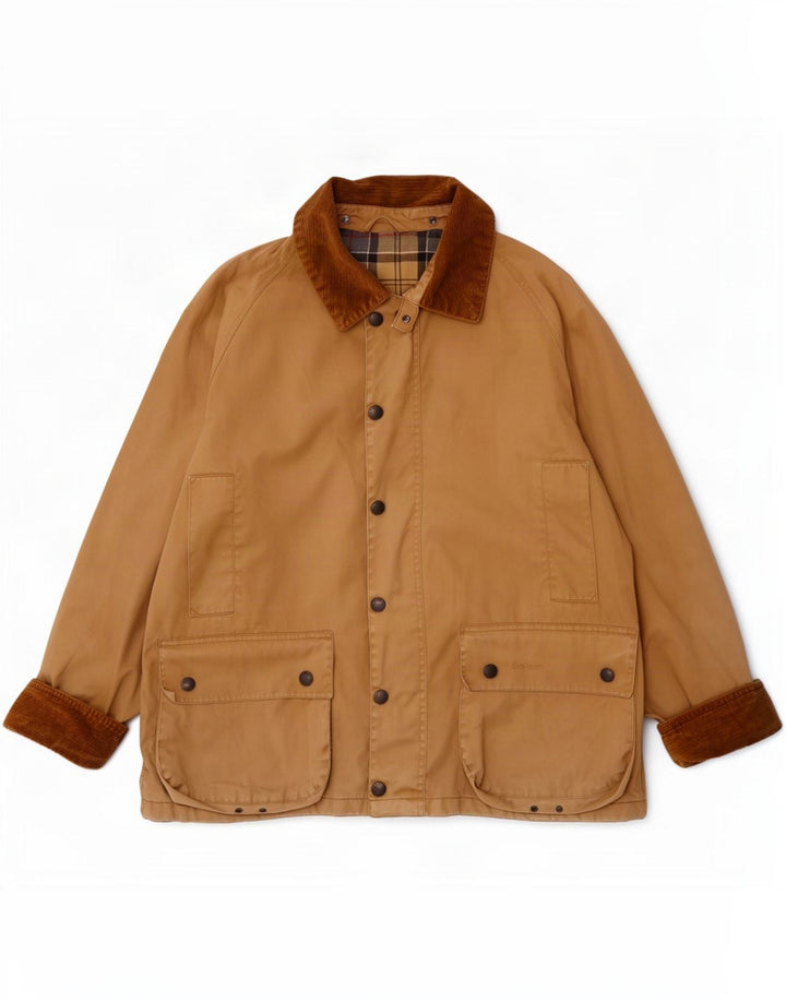 Мужская куртка Barbour Bedale из вощеного хлопка, Великобритания 38, средний бежевый цветной блок