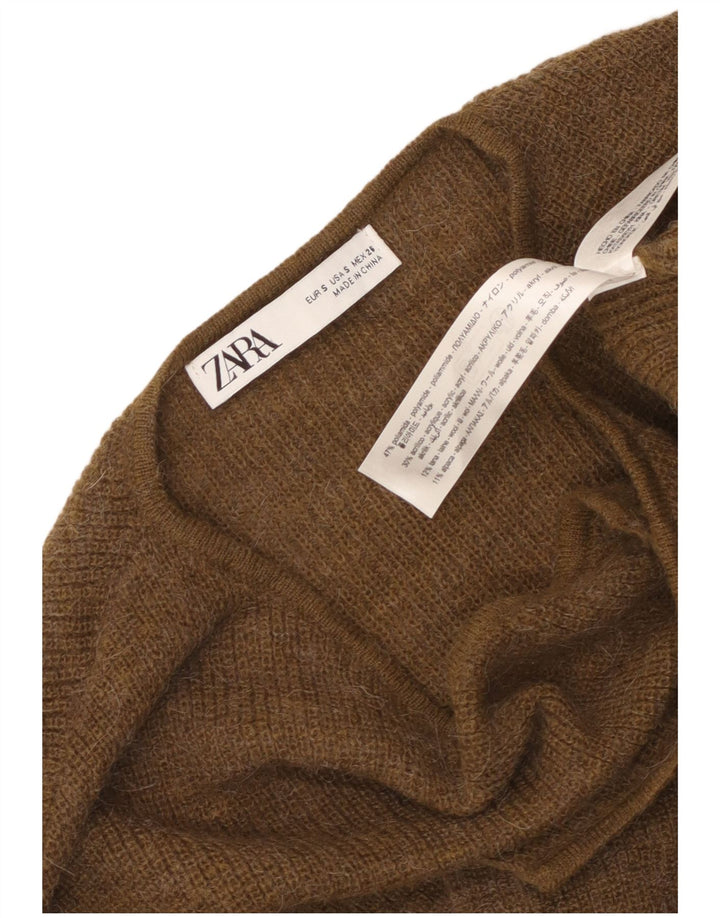 Женский кардиган с запахом Zara UK 10, маленький цвет хаки, полиамид