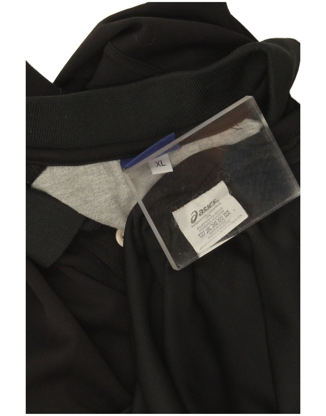 Мужская рубашка-поло Asics XL, черная, полиэстер