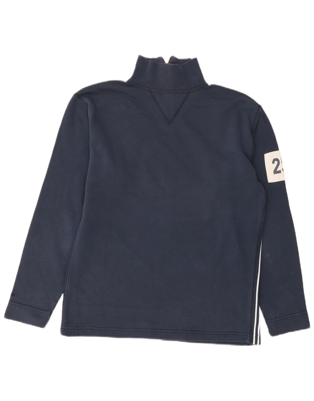 Мужской свитшот с воротником на молнии Asics, маленький темно-синий