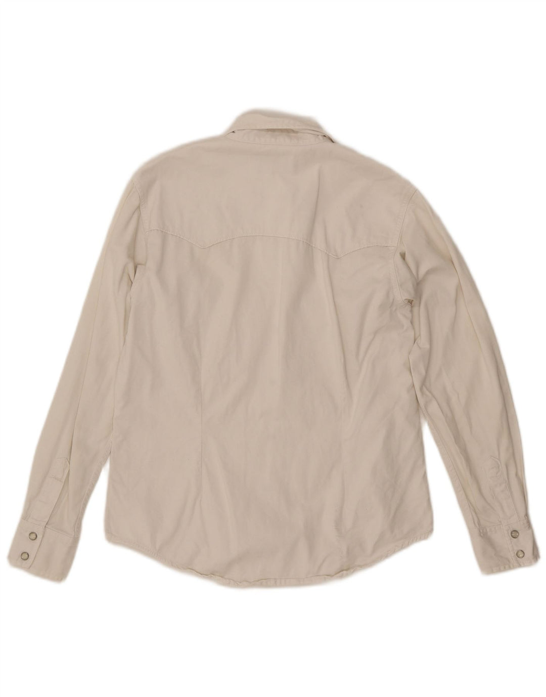 Женская джинсовая рубашка Lee UK 14, средний белый хлопок, хлопок