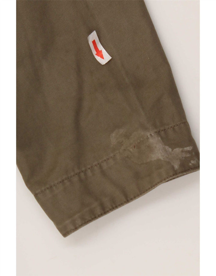 Женская куртка Marks & Spencer UK 44 2XL, хлопок цвета хаки