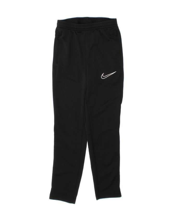 NIKE Girls Dri Fit Tracksuit Trousers 8-9 Years Small Black Polyester Vintage Nike and Second-Hand Nike from Messina Hembry 