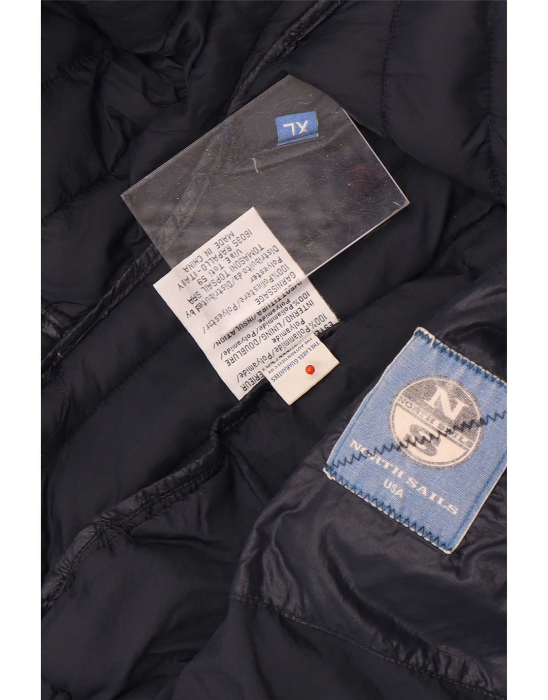 Женская утепленная куртка с капюшоном North Sails UK 18 XL Темно-синий полиамид