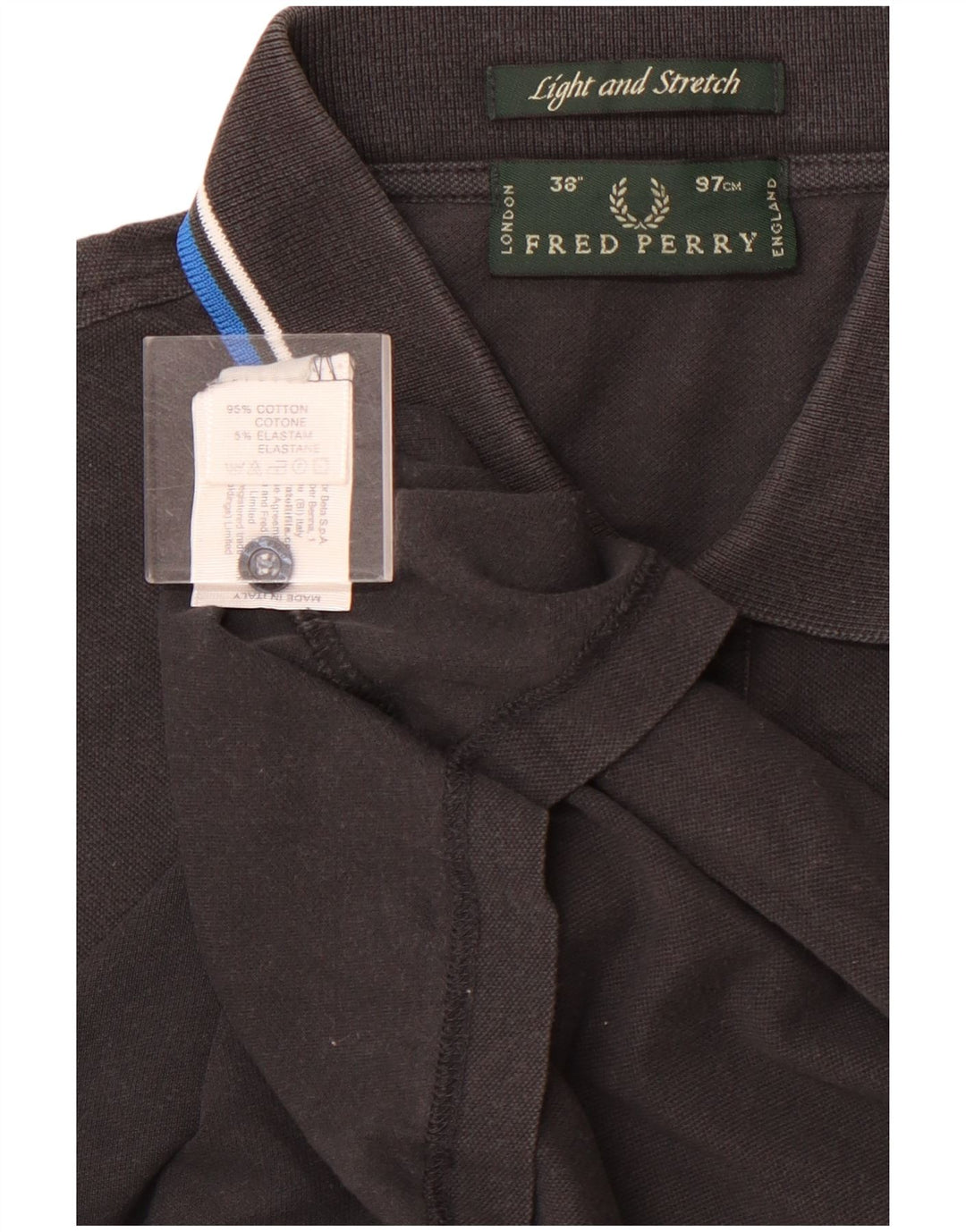 Мужская рубашка-поло FRED PERRY, маленькая, черная, хлопок