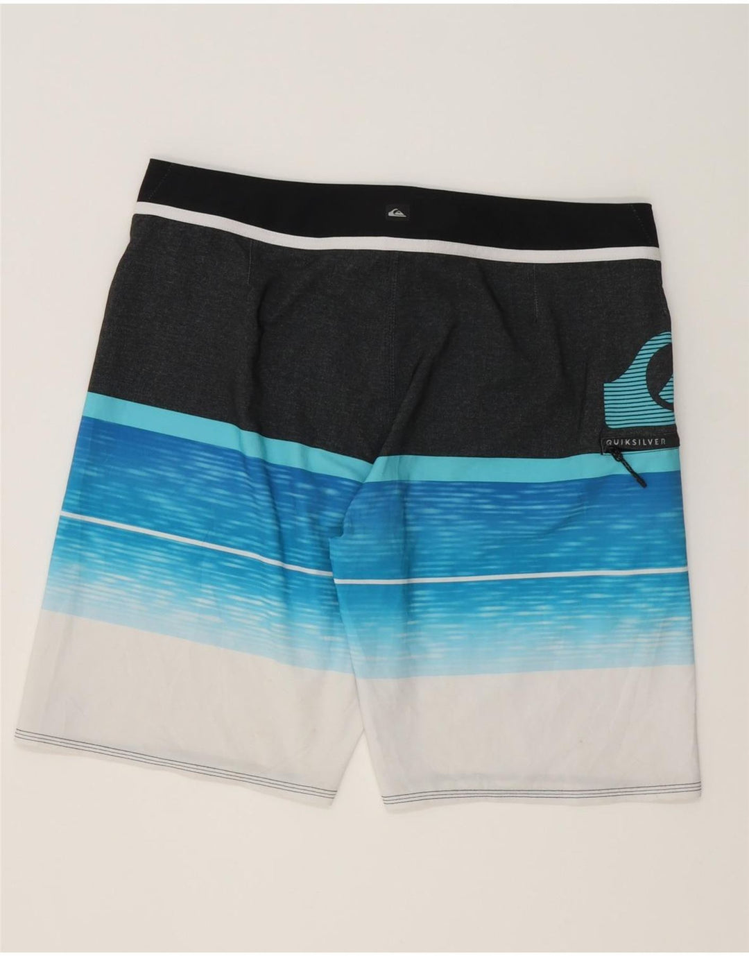 Мужские шорты для плавания Quiksilver с рисунком, большие разноцветные полоски