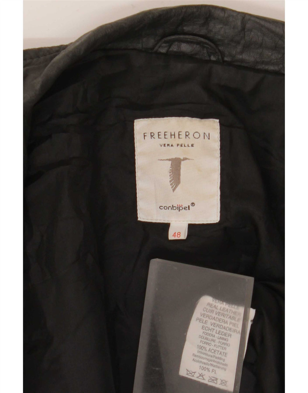 Женская кожаная куртка Conbipel Free Heron IT 48 XL Черная