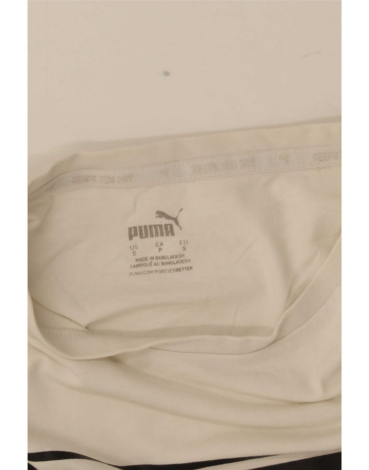 Мужская футболка с рисунком Puma, маленькая белая