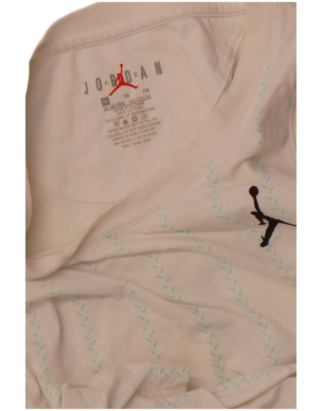 Жилет с рисунком JORDAN для мальчиков, 13–14 лет, XL, хлопок в белую полоску