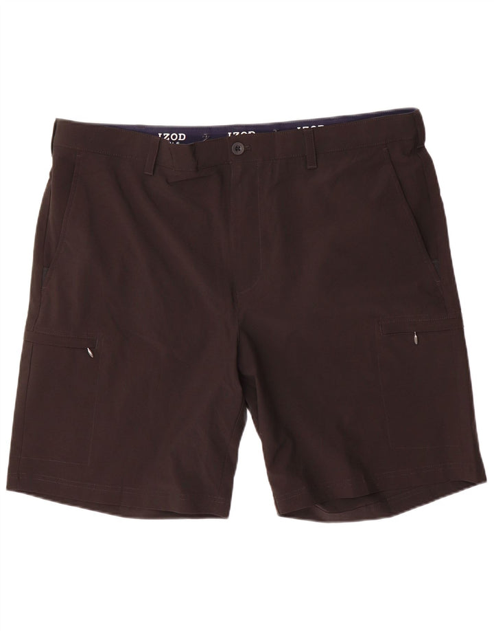 IZOD Мужские шорты-карго для гольфа W40 XL, черные, полиэстер