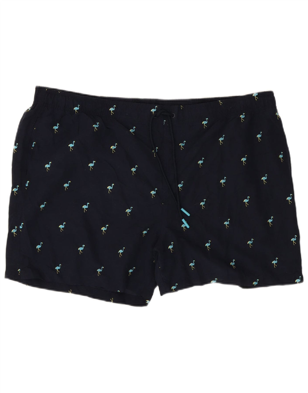 MARKS & SPENCER Mens Swimming Shorts 3XL  Navy Blue Animal Print Polyester