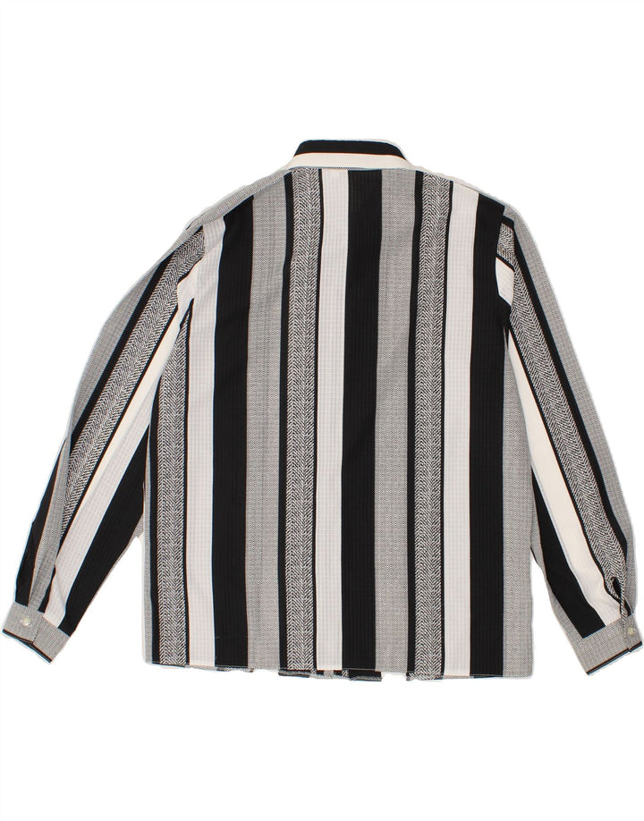 C & A Womens Shirt Blouse EU 40 Medium Grey Striped Polyester Vintage C & A and Second-Hand C & A from Messina Hembry 