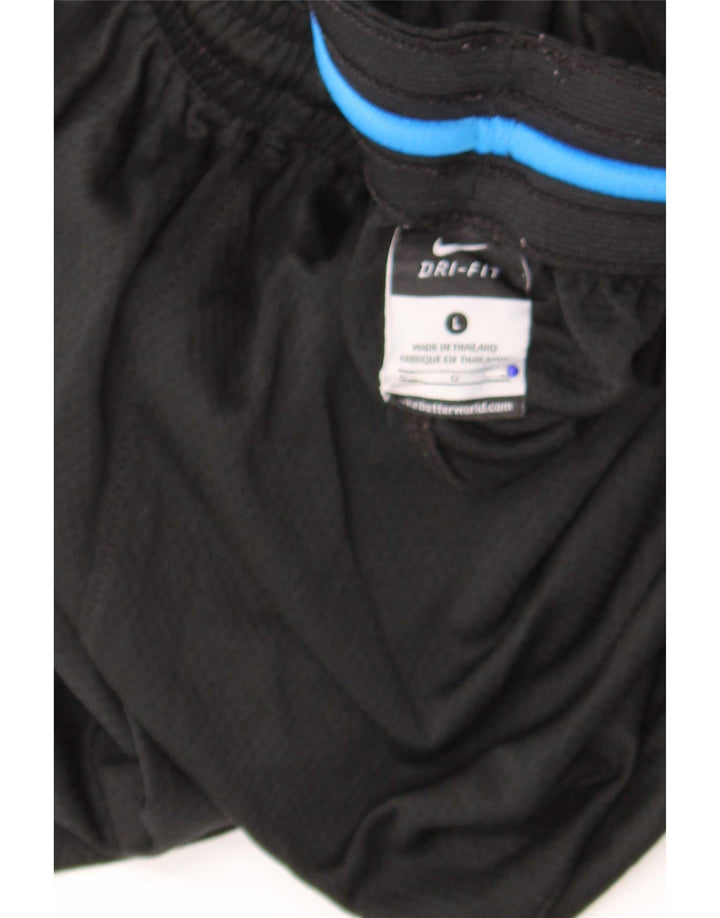 Мужские спортивные шорты Nike Regular с графикой, большие черные полиэстер с цветными блоками
