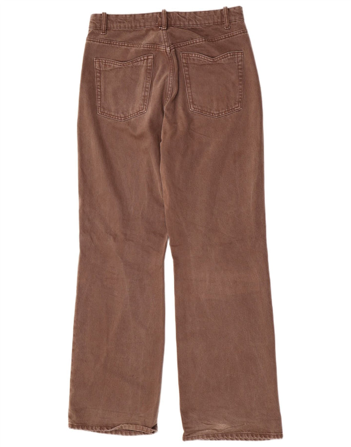 Женские прямые джинсы Zara W30 L33, коричневые, хлопок
