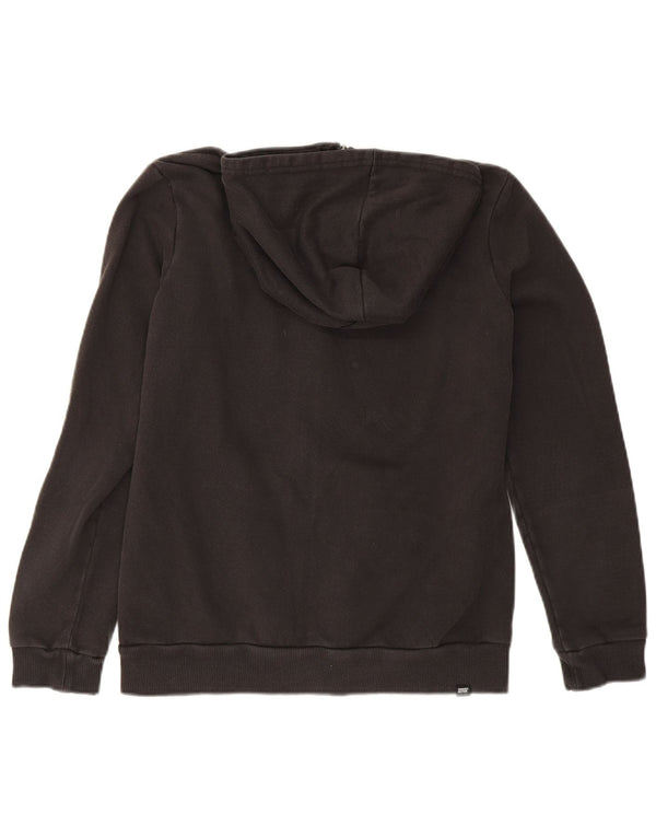 Женский свитер с капюшоном на молнии с графическим рисунком Puma UK 14, средний черный, хлопок