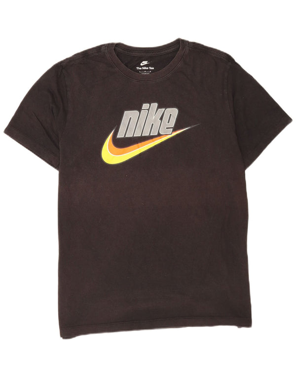 Мужская футболка с рисунком Nike, большой черный хлопок