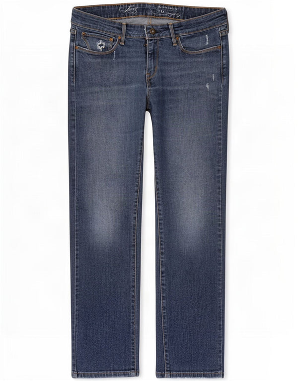 Женские прямые джинсы с заниженной талией Levi's W30 L30, синий хлопок