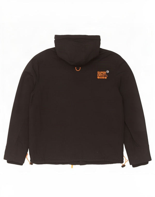 Мужская ветровка с капюшоном Superdry UK 40, большая черная