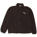 Мужская флисовая куртка PUMA 2XL черная из полиэстера