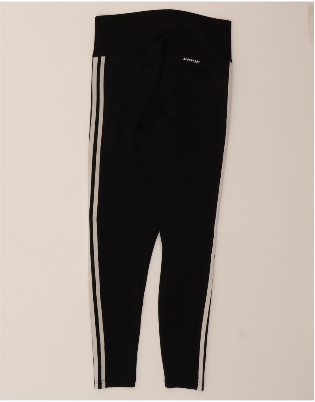 ADIDAS Womens Aeroready Leggings UK 8/10 Small  Black Polyester Vintage Adidas and Second-Hand Adidas from Messina Hembry 