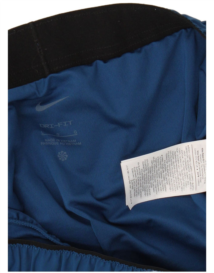 Мужские спортивные шорты Nike Dri Fit с графическим рисунком, большие синие, полиэстер