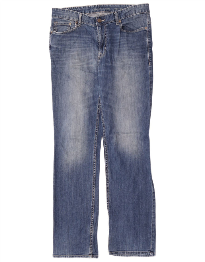 Мужские прямые джинсы Calvin Klein W32 L32, синий хлопок