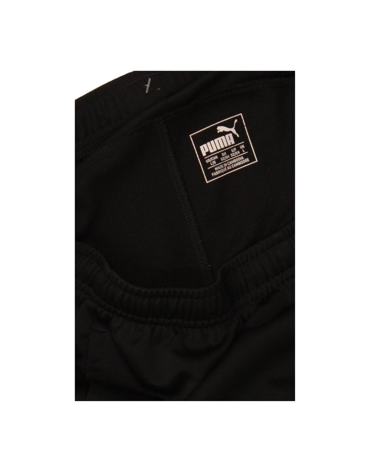 PUMA Mens Tracksuit Trousers Large  Black Polyester