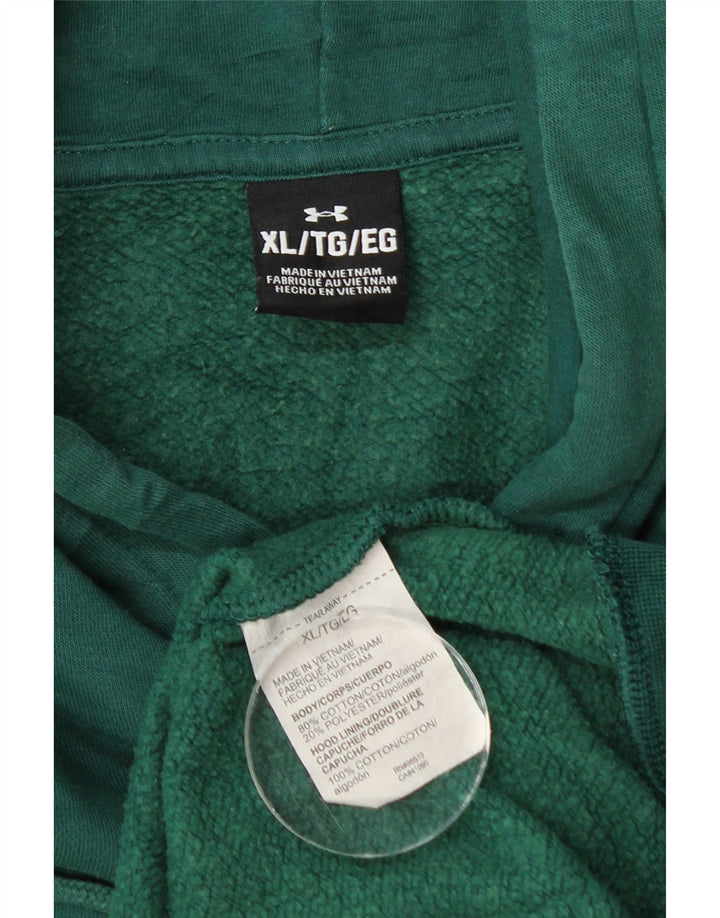 Мужской джемпер с капюшоном Under Armour XL, зеленый хлопок