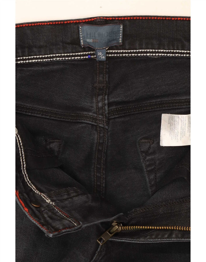 Женские узкие джинсы Tommy Hilfiger W30 L34, черный хлопок