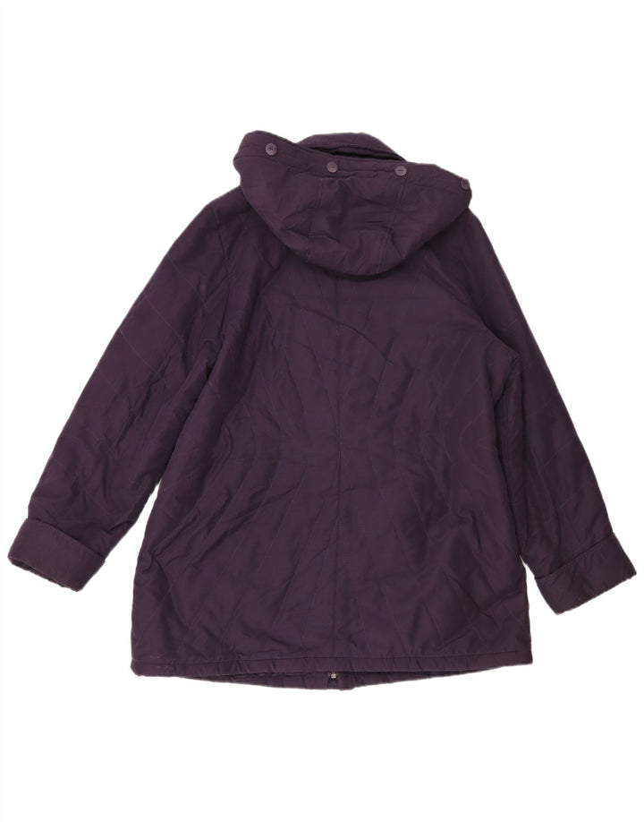 Женская ветровка с капюшоном Marks & Spencer UK 18 XL Фиолетовый полиэстер