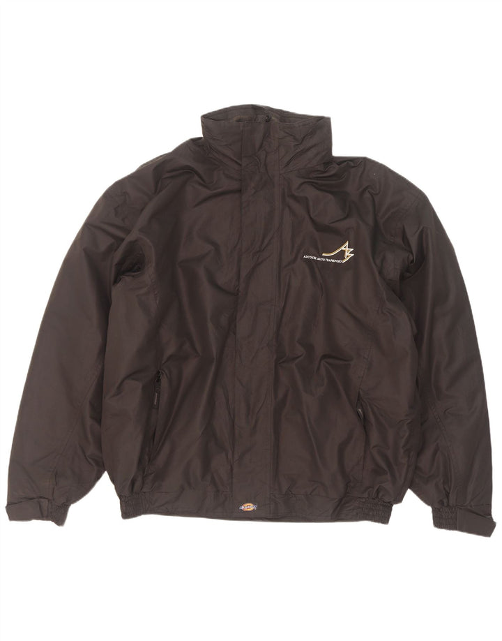 Мужская куртка-бомбер с капюшоном Dickies UK 40, большая черная нейлоновая куртка