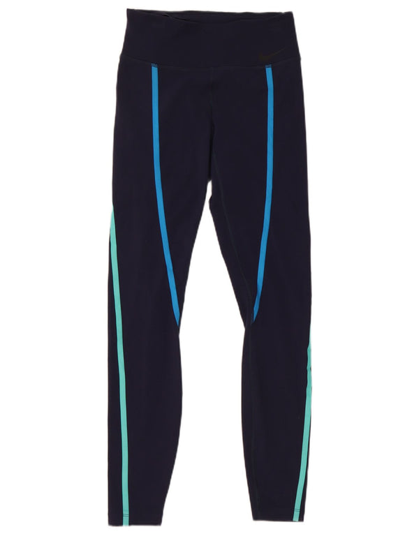 Женские леггинсы Nike Dri Fit UK 4 XS, темно-синий, нейлон