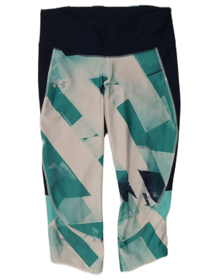 Женские компрессионные леггинсы Under Armour UK 12, средний бирюзовый с геометрическим рисунком