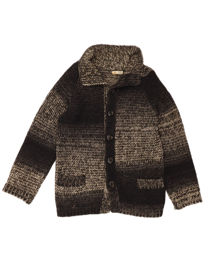 Винтажная мужская шерсть среднего размера черного цвета в крапинку