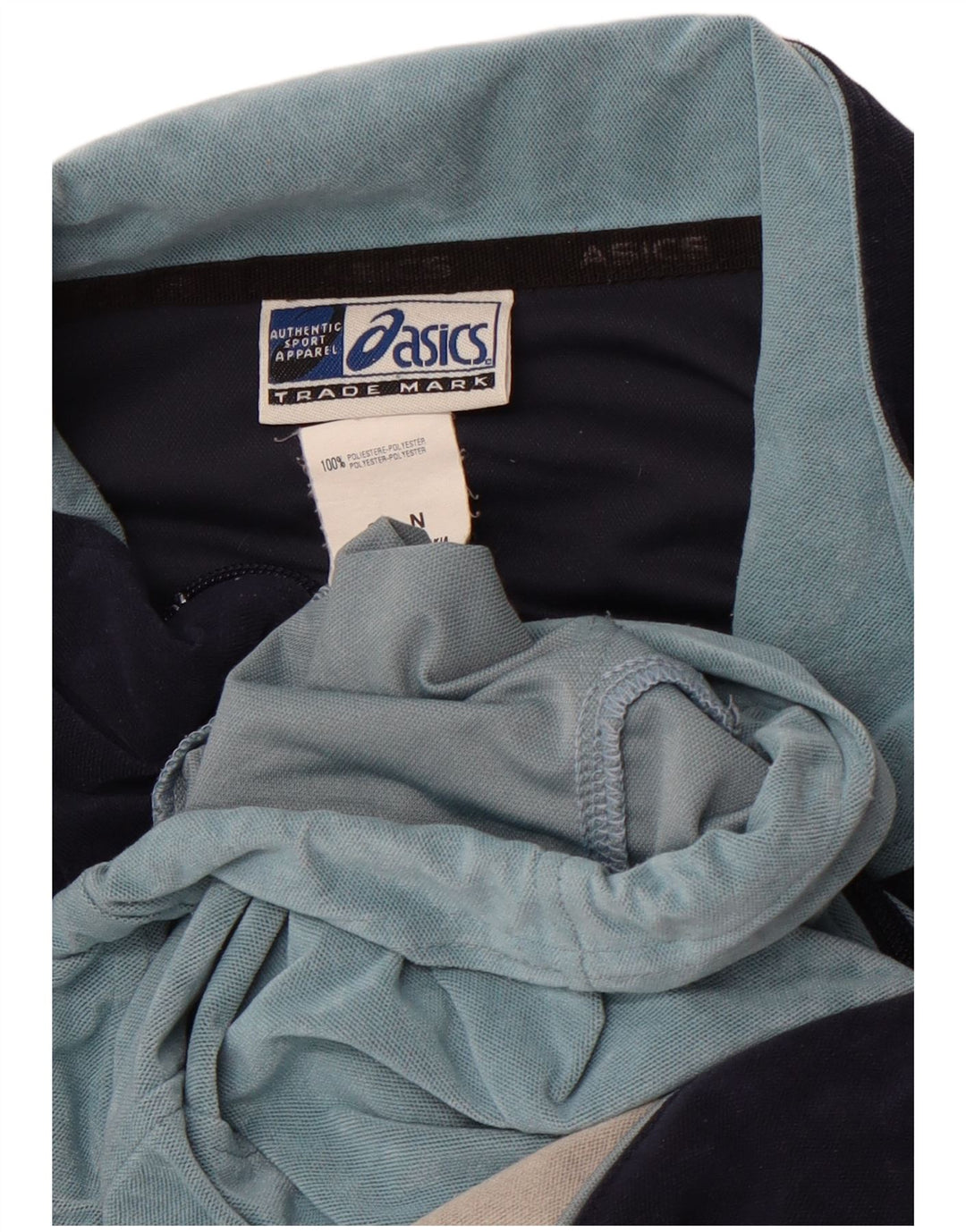 Мужской спортивный костюм ASICS, верхняя куртка, большая синяя спортивная куртка из полиэстера с цветными блоками