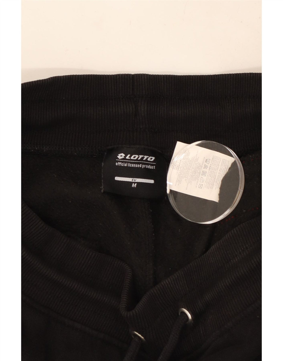 LOTTO Мужские спортивные брюки с рисунком, джоггеры, средний черный, хлопок