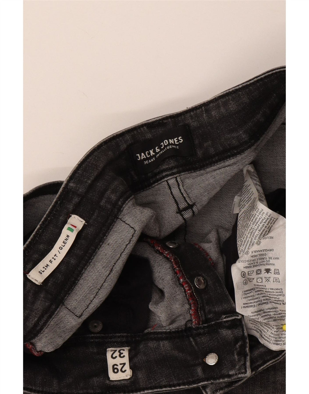 Мужские джинсы GLENN Slim W29 L32 Jack & Jones, серый хлопок