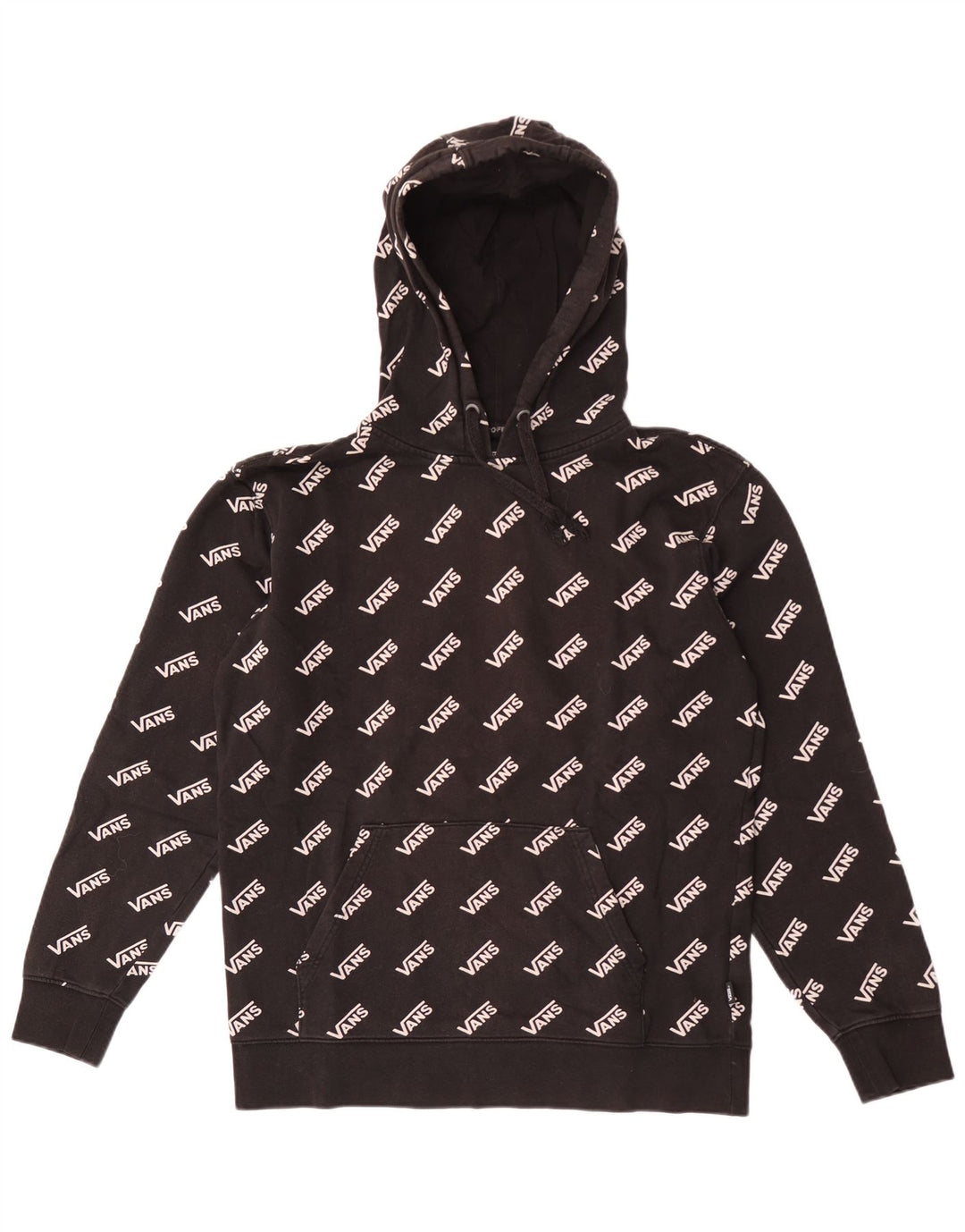 Мужской джемпер с капюшоном Vans, черный, хлопковый, среднего размера