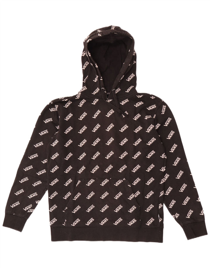 Мужской джемпер с капюшоном Vans, черный, хлопковый, среднего размера