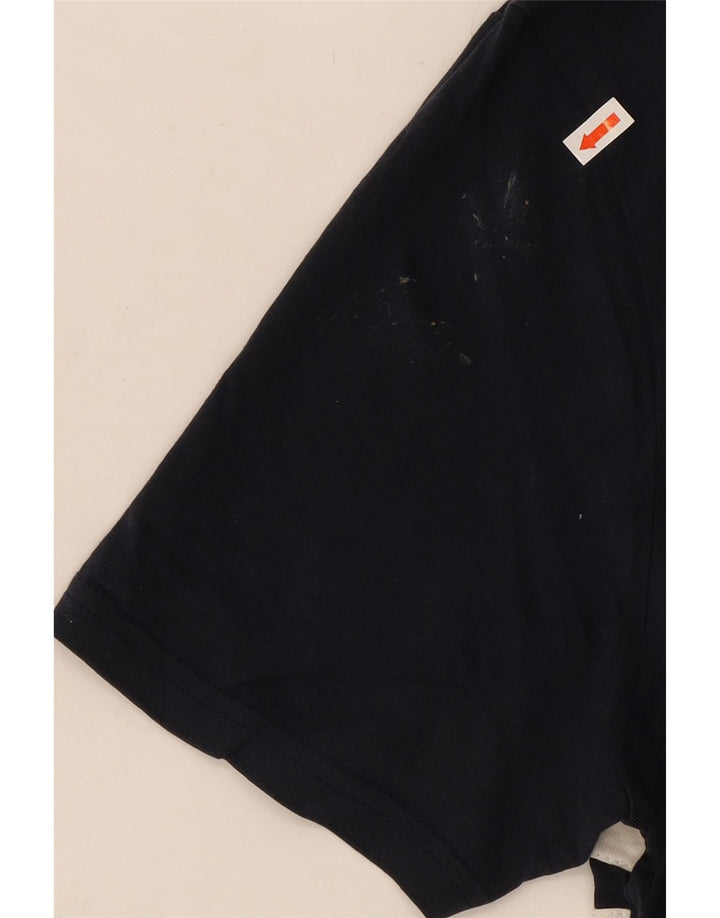 Мужская футболка ELLESSE, средний темно-синий, хлопок с цветными блоками