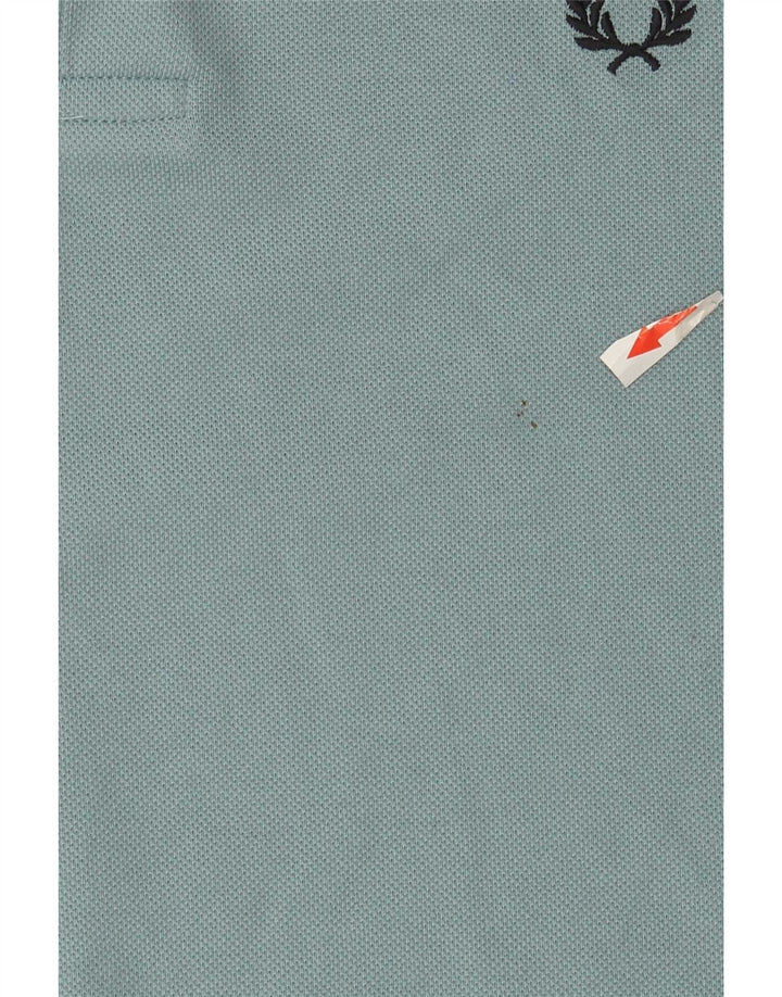 Мужская рубашка-поло Fred Perry, хлопковая синяя полоска среднего размера