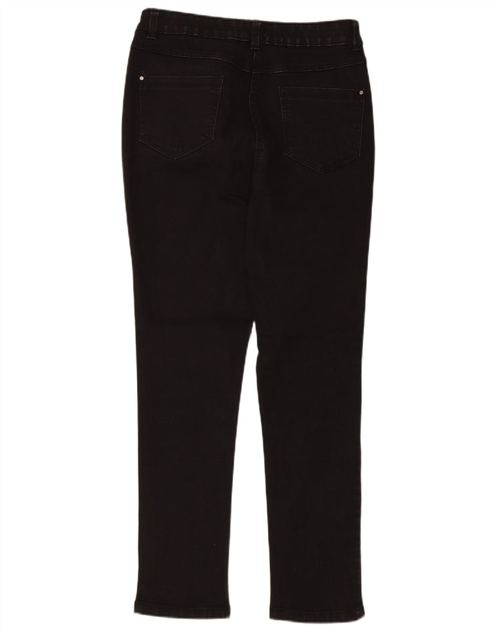 Женские зауженные джинсы M&Co UK 12 Medium W30 L27, черный хлопок