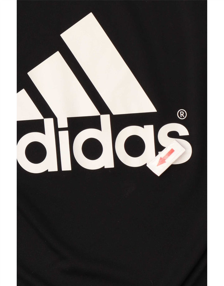 Мужская футболка Adidas Climalite с рисунком, большой черный полиэстер