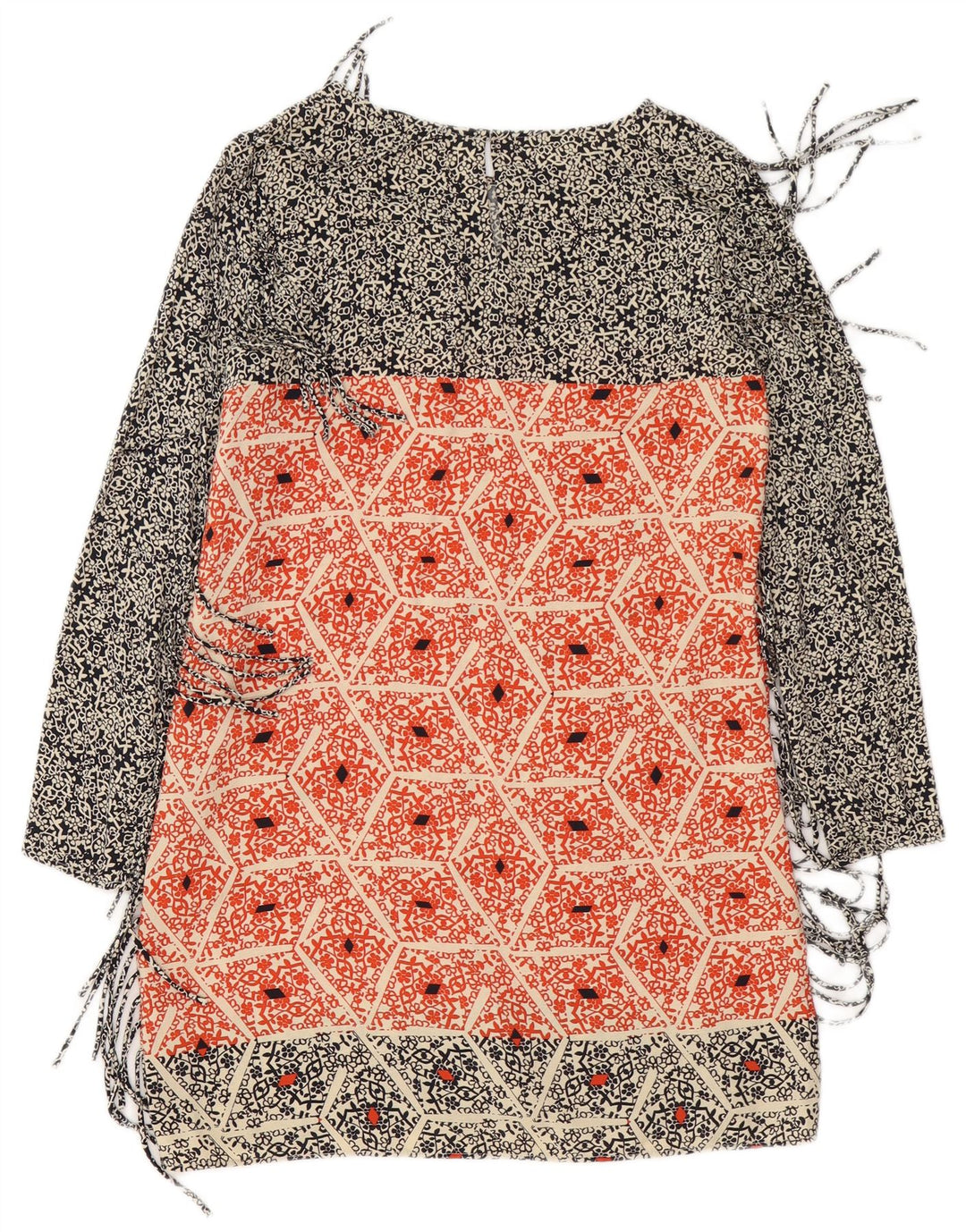 ZARA Womens Oversized Sheath Dress UK 10 Small Multicoloured